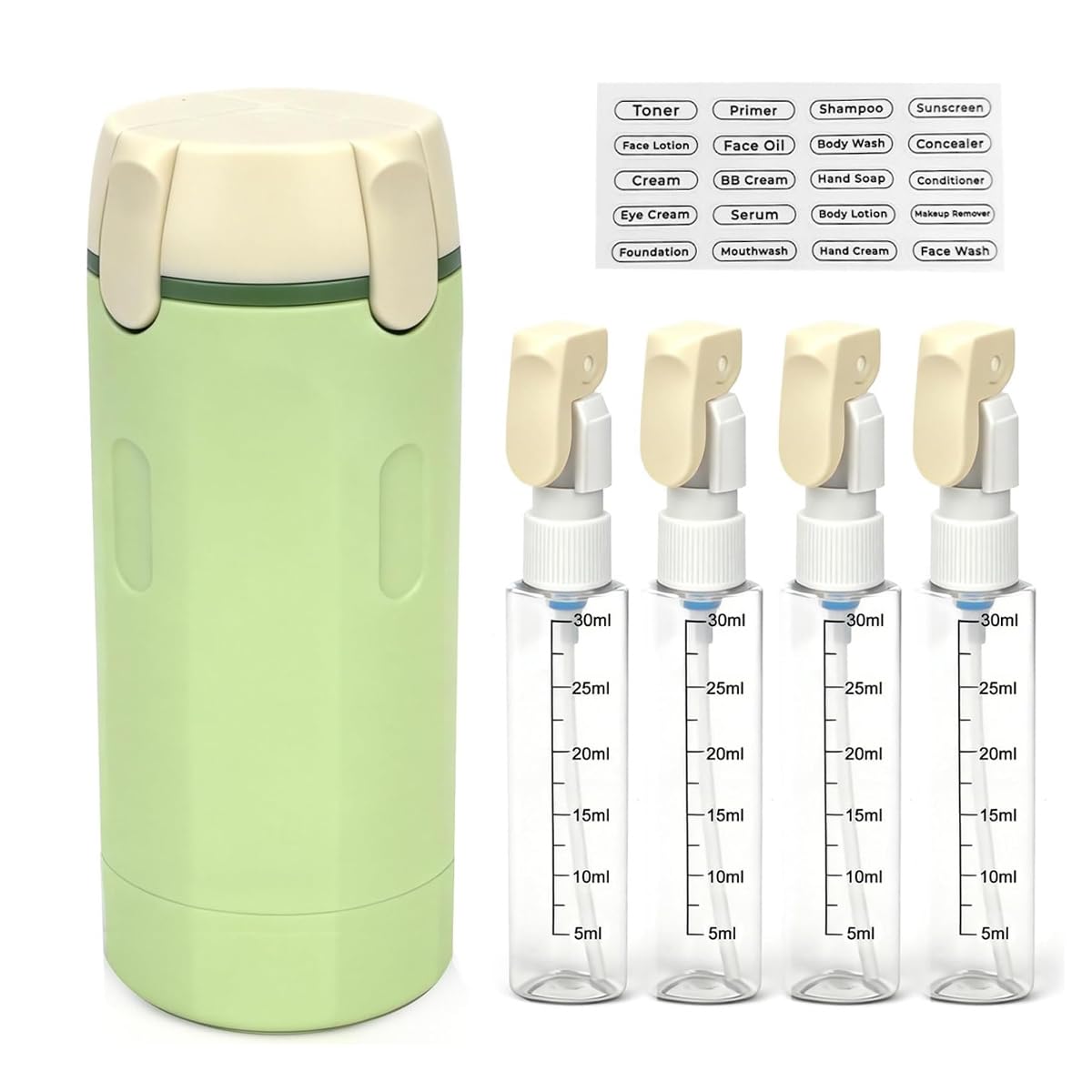 TravelPod – 4-in-1 Leakproof Travel Bottle Organizer