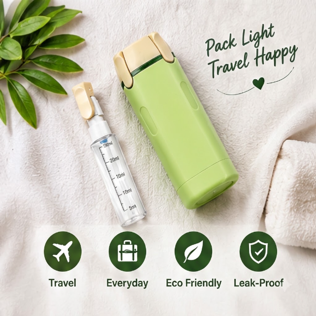 TravelPod – 4-in-1 Leakproof Travel Bottle Organizer