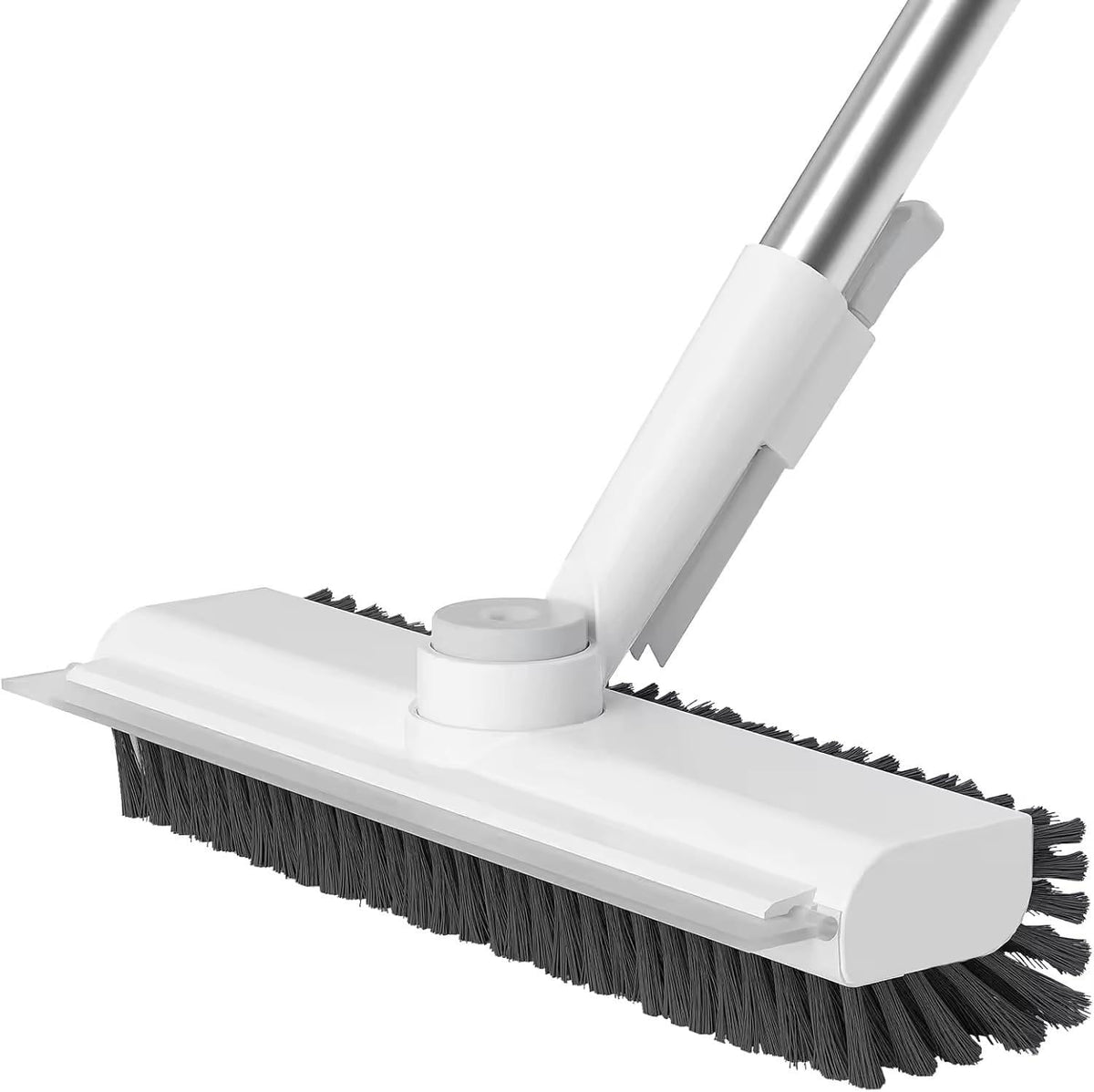 SpinScrub 360° Rotating Tile & Floor Scrub Brush with Wiper – Heavy Duty Long Handle Cleaning Brush for Bathroom, Kitchen & Walls